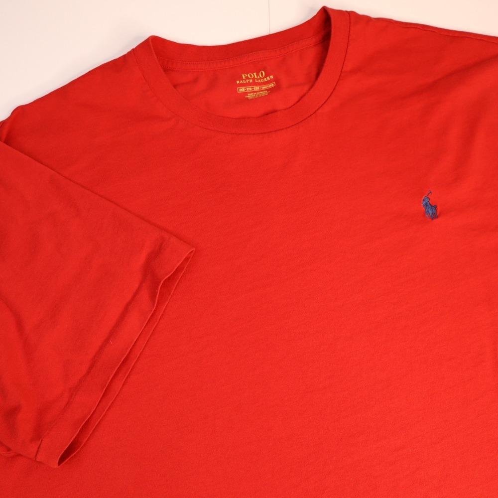 Polo Ralph Lauren Mens Shirt 2XB Red Short Sleeve Classic Prep
